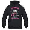 Made In 1950 75 Years Old September 75th Birthday Women Shirt & Tank Top | teecentury