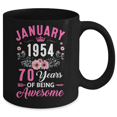 Made In 1954 70 Years Old January 70th Birthday Women Mug | teecentury