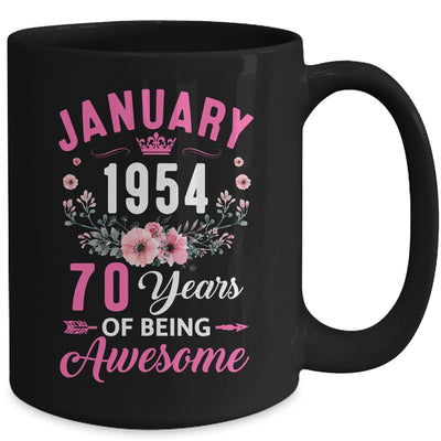 Made In 1954 70 Years Old January 70th Birthday Women Mug | teecentury