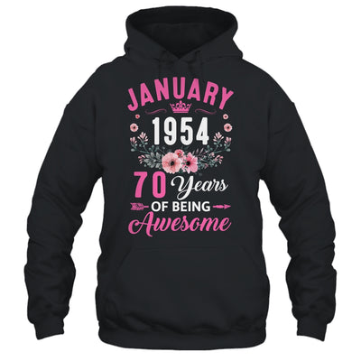 Made In 1954 70 Years Old January 70th Birthday Women Shirt & Tank Top | teecentury