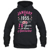 Made In 1955 70 Years Old January 70th Birthday Women Shirt & Tank Top | teecentury