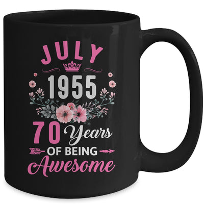 Made In 1955 70 Years Old July 70th Birthday Women Mug | teecentury