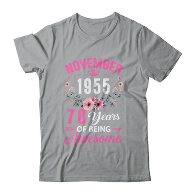 Made In 1955 70 Years Old November 70th Birthday Women Shirt & Tank Top | teecentury