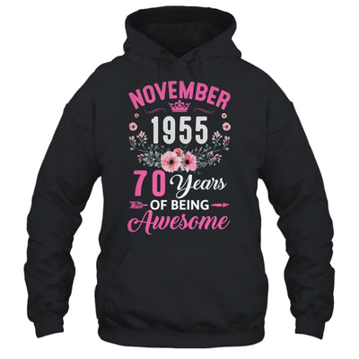 Made In 1955 70 Years Old November 70th Birthday Women Shirt & Tank Top | teecentury