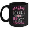 Made In 1960 65 Years Old January 65th Birthday Women Mug | teecentury
