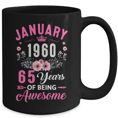 Made In 1960 65 Years Old January 65th Birthday Women Mug | teecentury
