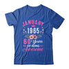 Made In 1965 60 Years Old January 60th Birthday Women Shirt & Tank Top | teecentury