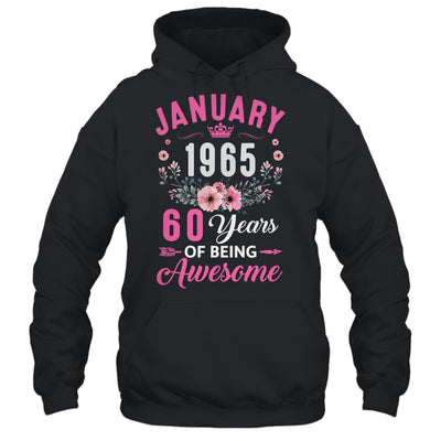Made In 1965 60 Years Old January 60th Birthday Women Shirt & Tank Top | teecentury