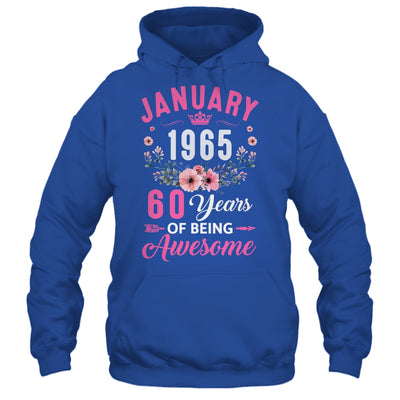 Made In 1965 60 Years Old January 60th Birthday Women Shirt & Tank Top | teecentury