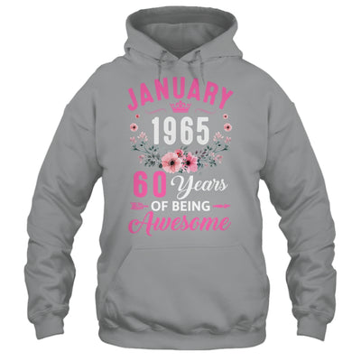 Made In 1965 60 Years Old January 60th Birthday Women Shirt & Tank Top | teecentury