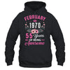 Made In 1970 55 Years Old February 55th Birthday Women Shirt & Tank Top | teecentury