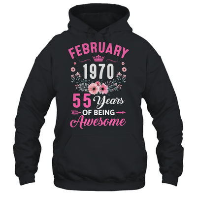 Made In 1970 55 Years Old February 55th Birthday Women Shirt & Tank Top | teecentury