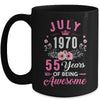 Made In 1970 55 Years Old July 55th Birthday Women Mug | teecentury
