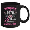 Made In 1970 55 Years Old November 55th Birthday Women Mug | teecentury