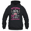 Made In 1970 55 Years Old September 55th Birthday Women Shirt & Tank Top | teecentury