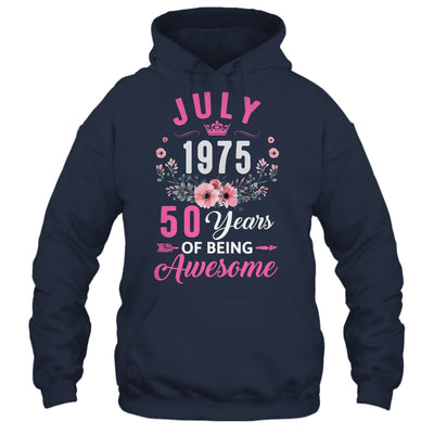 Made In 1975 50 Years Old July 50th Birthday Women Shirt & Tank Top | teecentury