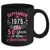Made In 1975 50 Years Old September 50th Birthday Women Mug | teecentury