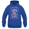 Made In 1975 50 Years Old September 50th Birthday Women Shirt & Tank Top | teecentury