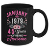 Made In 1979 45 Years Old January 45th Birthday Women Mug | teecentury