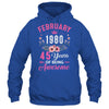 Made In 1980 45 Years Old February 45th Birthday Women Shirt & Tank Top | teecentury