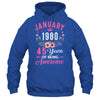 Made In 1980 45 Years Old January 45th Birthday Women Shirt & Tank Top | teecentury