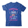 Made In 1985 40 Years Old February 40th Birthday Women Shirt & Tank Top | teecentury