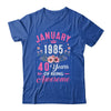 Made In 1985 40 Years Old January 40th Birthday Women Shirt & Tank Top | teecentury