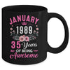 Made In 1989 35 Years Old January 35th Birthday Women Mug | teecentury