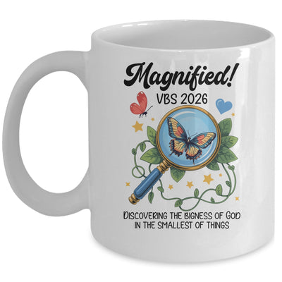 Magnified VBS 2026 Butterfly Discovering The Bigness Of God Mug | teecentury