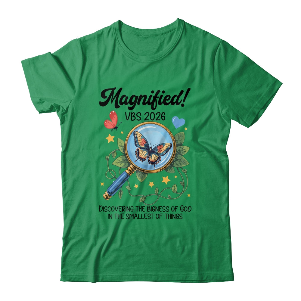 Magnified VBS 2026 Butterfly Discovering The Bigness Of God Shirt & Hoodie | teecentury