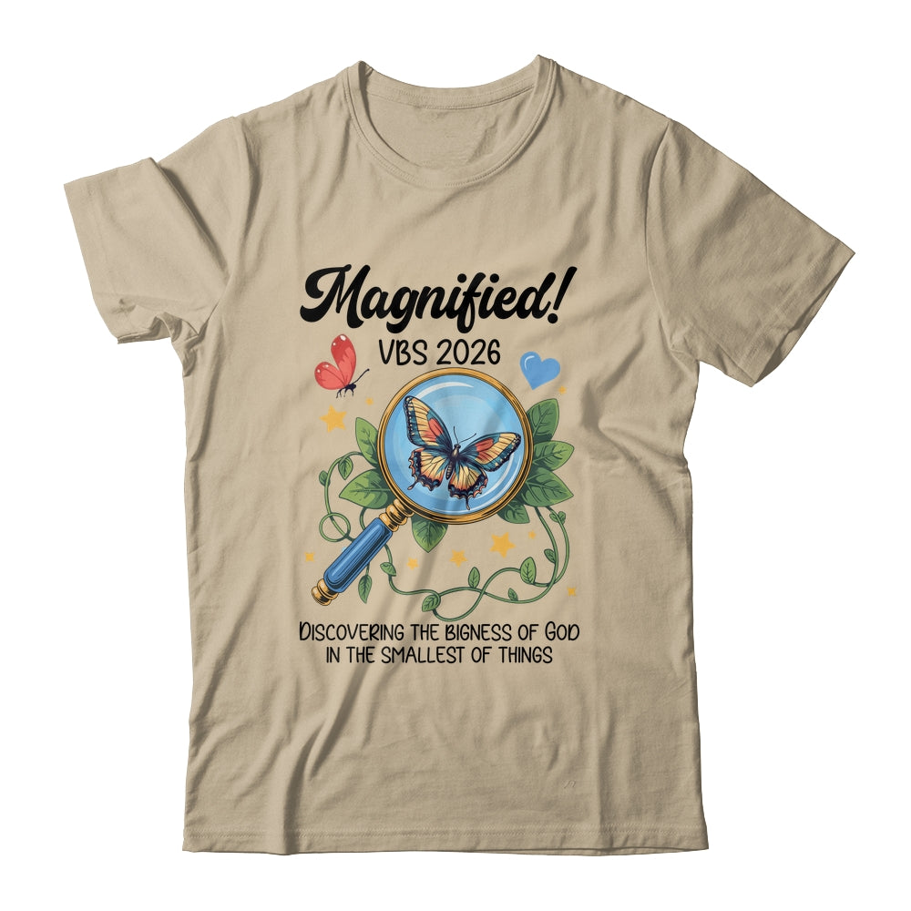 Magnified VBS 2026 Butterfly Discovering The Bigness Of God Shirt & Hoodie | teecentury