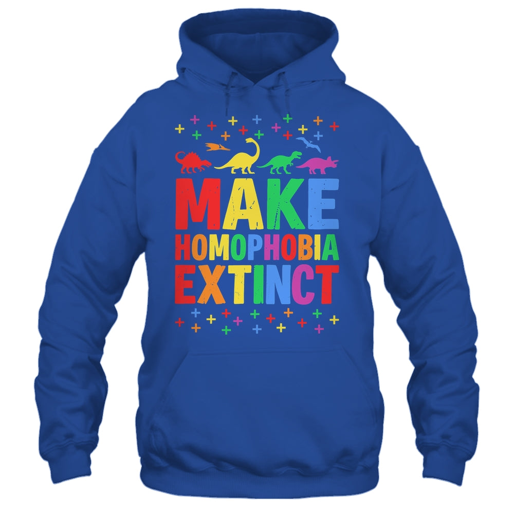Make Homophobia Extinct Dinosaurs LGBT LGBTQ Gay Pride Month Shirt & Tank Top | teecentury