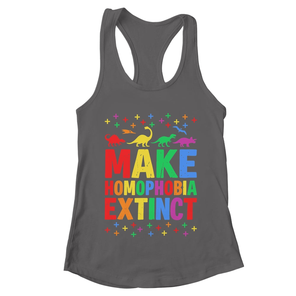 Make Homophobia Extinct Dinosaurs LGBT LGBTQ Gay Pride Month Shirt & Tank Top | teecentury