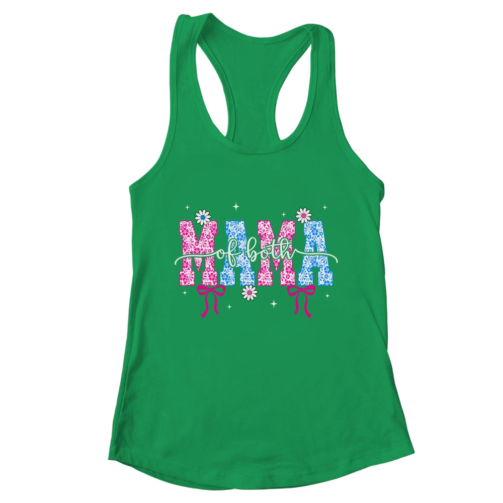 Mama Of Both Coquette Mom Of Both Mother Of Boys And Girls Shirt & Tank Top | teecentury