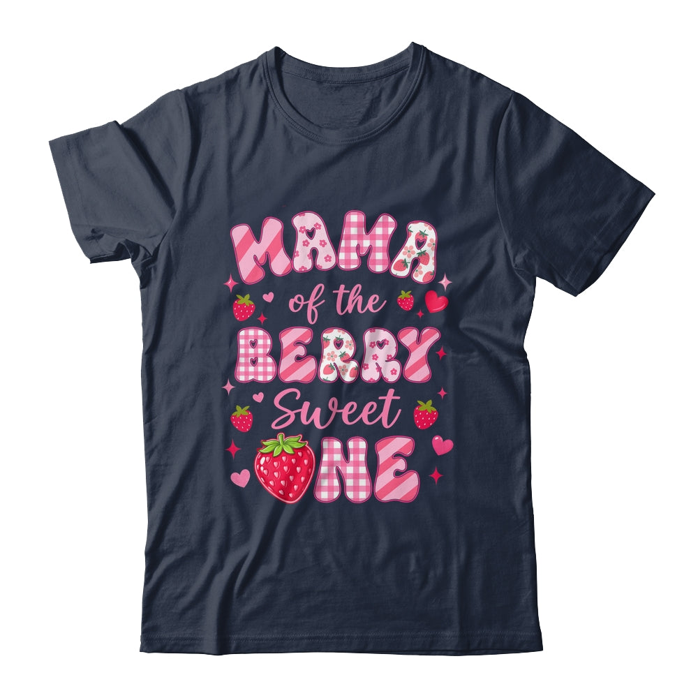 Mama Of The Berry Sweet One Strawberry First Birthday Shirt & Hoodie | teecentury