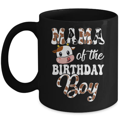 Mama Of The Birthday Boy Mommy Cow Farm 1st Birthday Boy Mug | teecentury