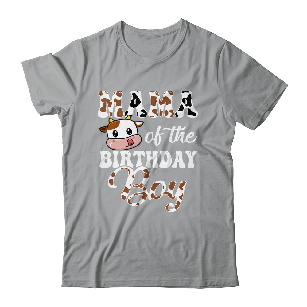 Mama Of The Birthday Boy Mommy Cow Farm 1st Birthday Boy Shirt & Hoodie | teecentury