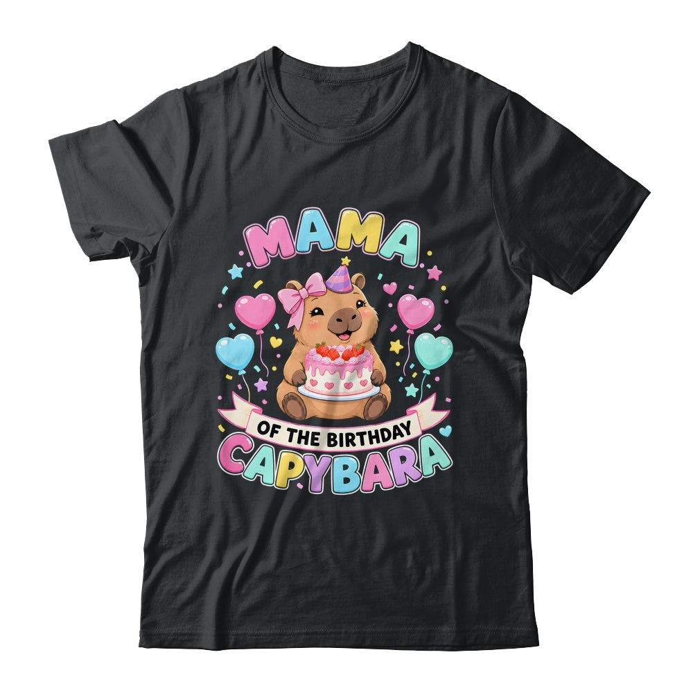 Mama Of The Birthday Capybara Birthday Girl Family Shirt & Hoodie | teecentury