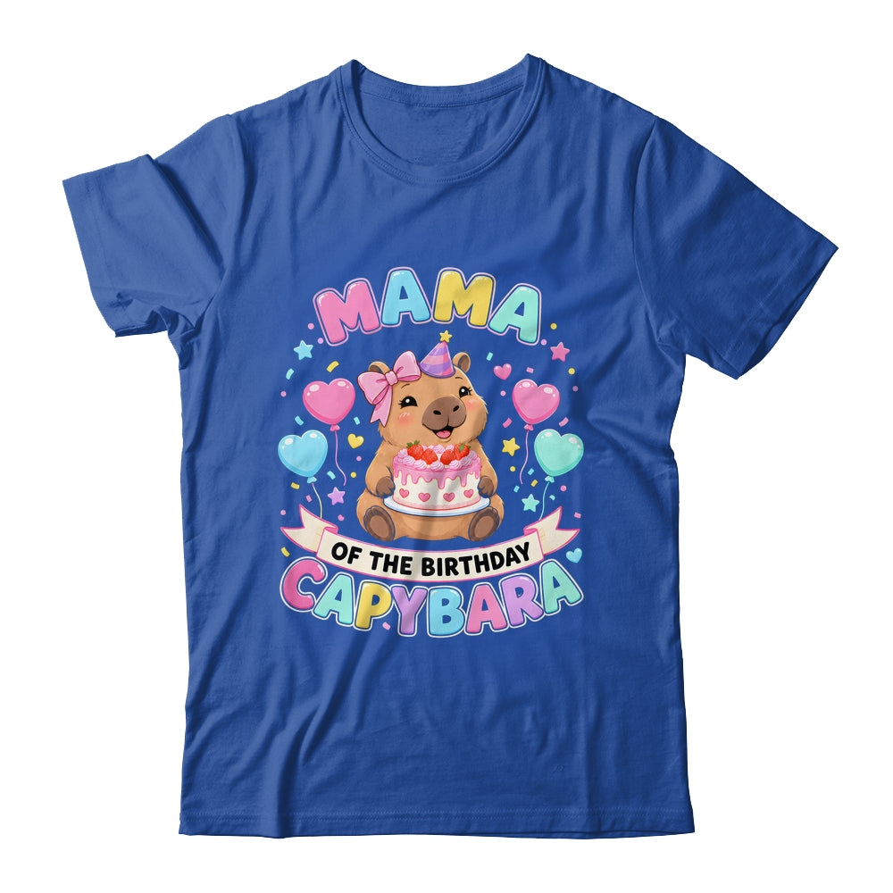 Mama Of The Birthday Capybara Birthday Girl Family Shirt & Hoodie | teecentury