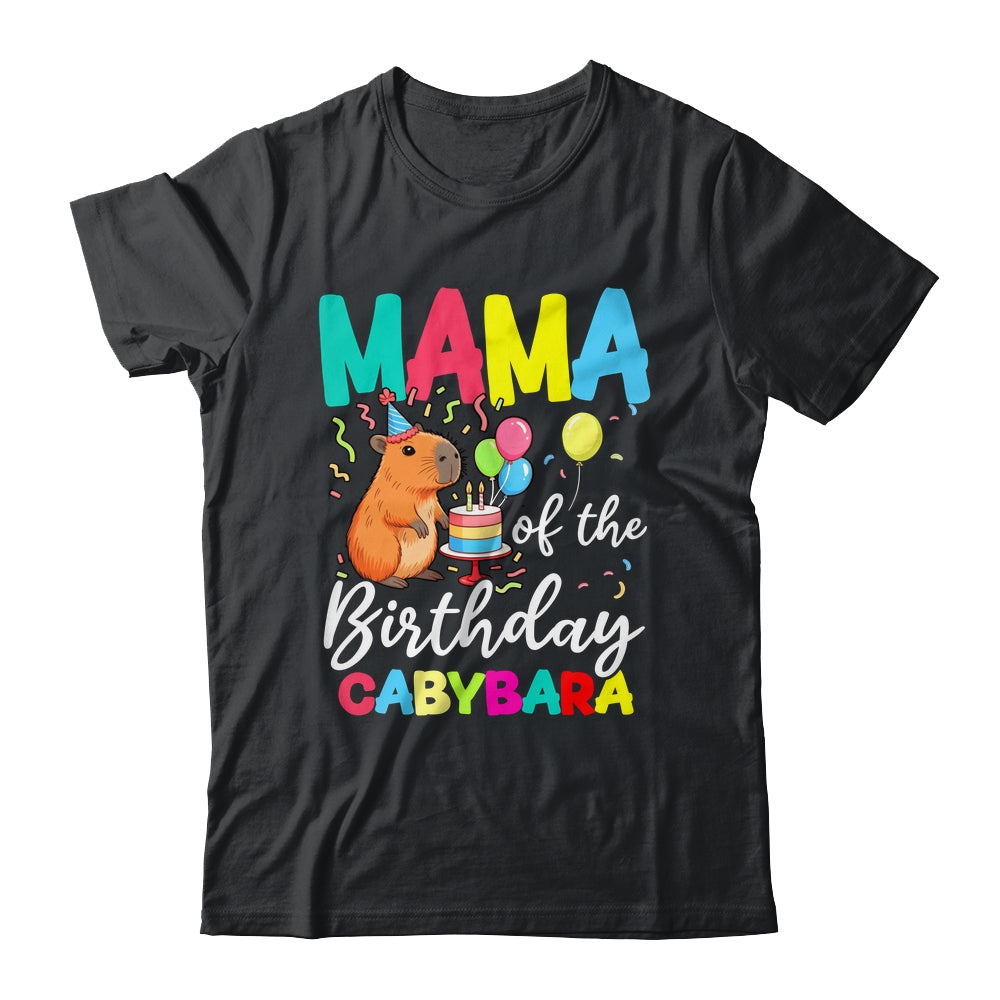 Mama Of The Birthday Capybara Girl Bday Party Family Shirt & Hoodie | teecentury