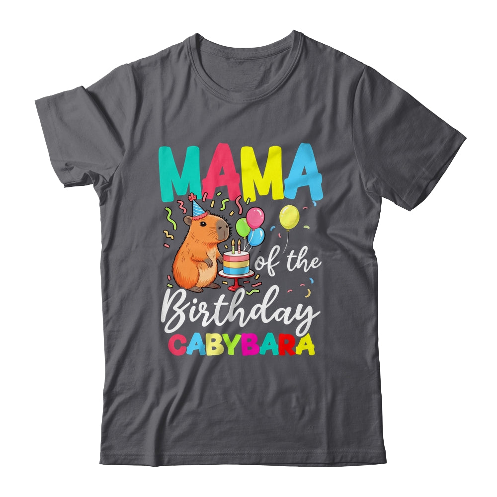 Mama Of The Birthday Capybara Girl Bday Party Family Shirt & Hoodie | teecentury