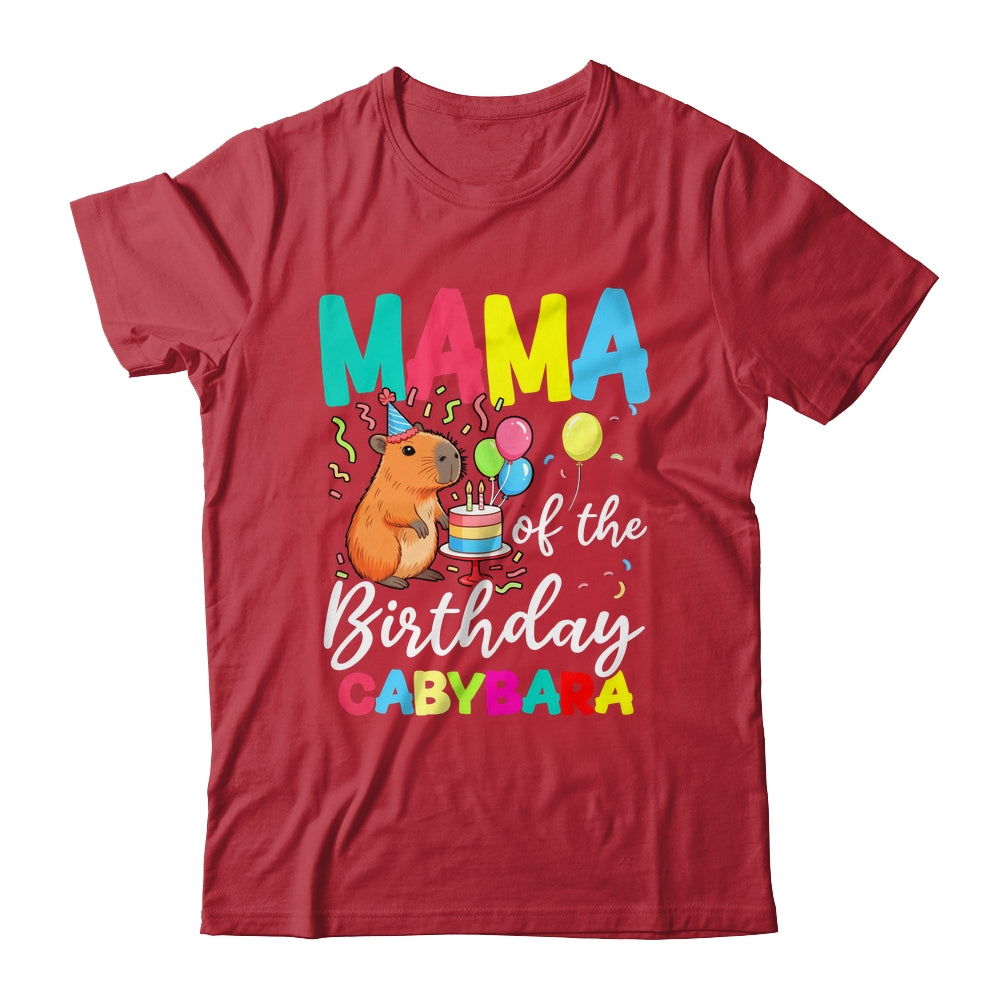 Mama Of The Birthday Capybara Girl Bday Party Family Shirt & Hoodie | teecentury