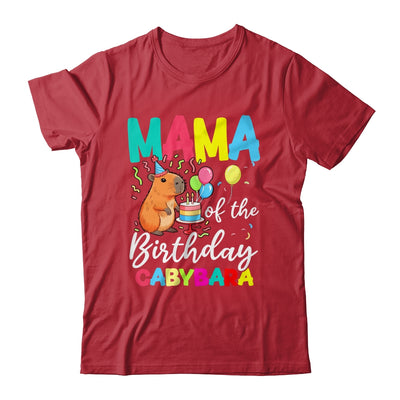 Mama Of The Birthday Capybara Girl Bday Party Family Shirt & Hoodie | teecentury