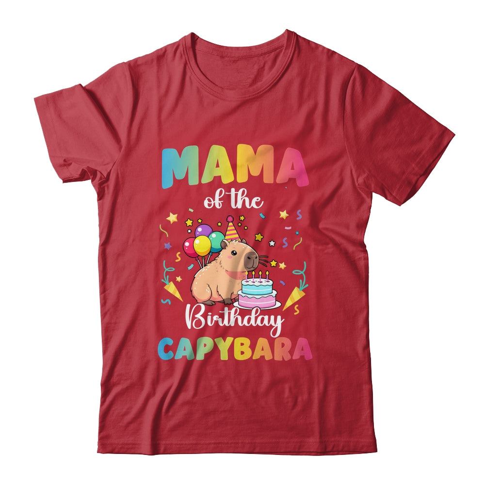 Mama Of The Birthday Girl Capybara Bday Party Family Shirt & Hoodie | teecentury