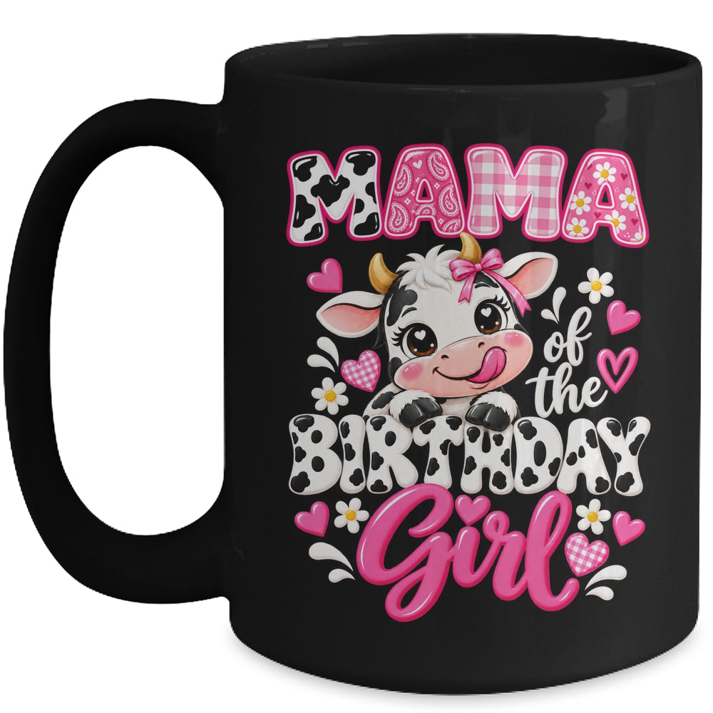 Mama Of The Birthday Girl Cow 1St Birthday Family Farm Mug | teecentury