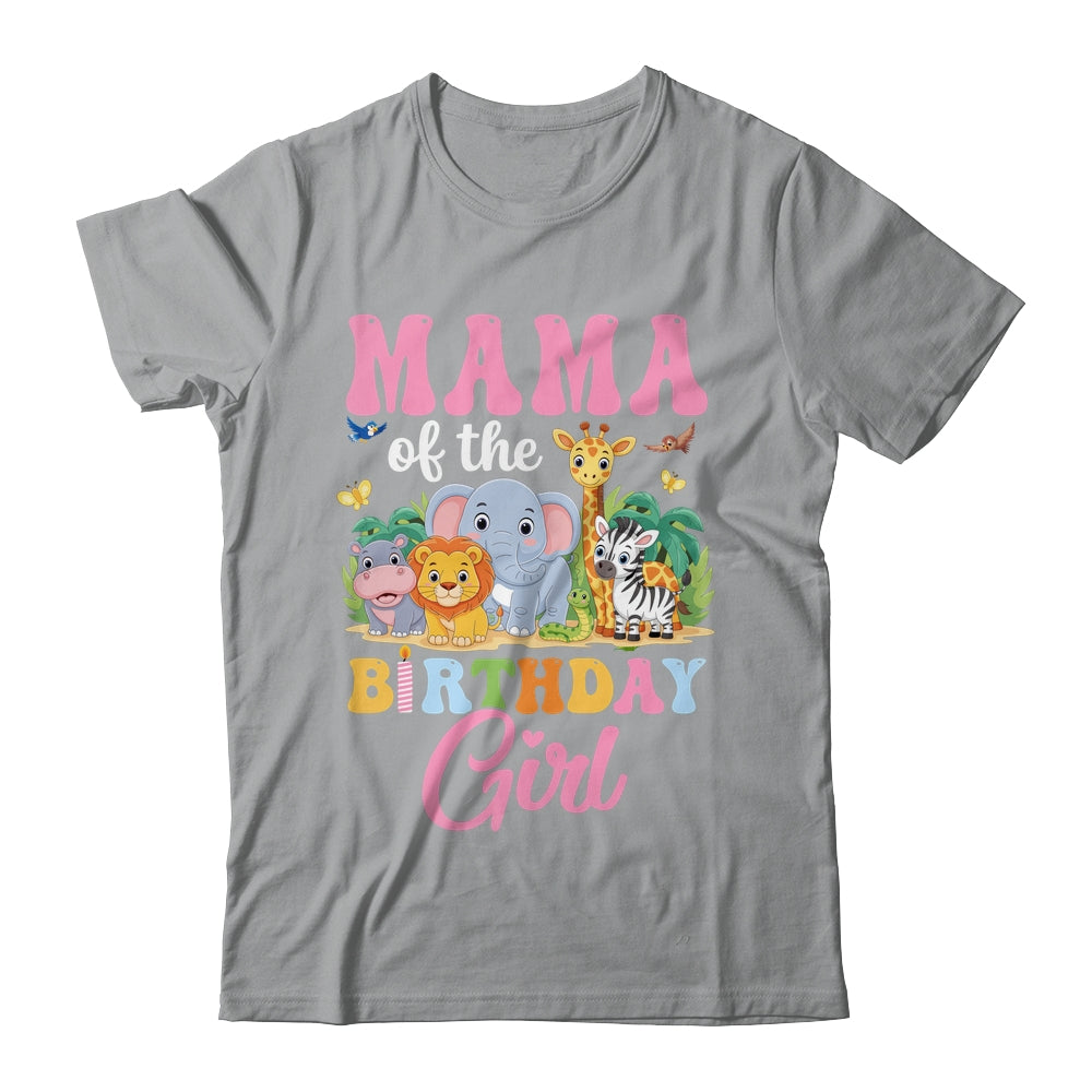 Mama Of The Birthday Girl Kids Safari Jungle Animal Shirt & Hoodie | teecentury
