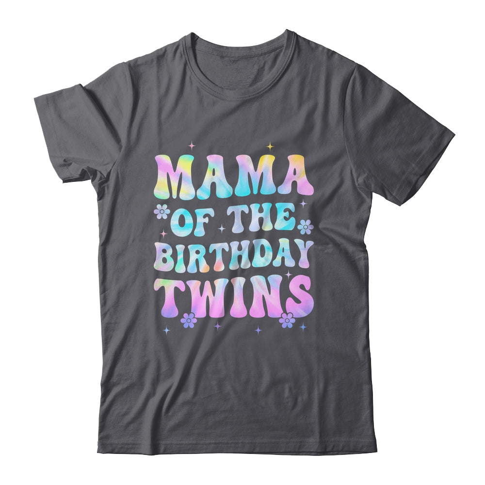 Mama Of The Birthday Twins Girls Kids Party Retro Bday Shirt & Hoodie | teecentury