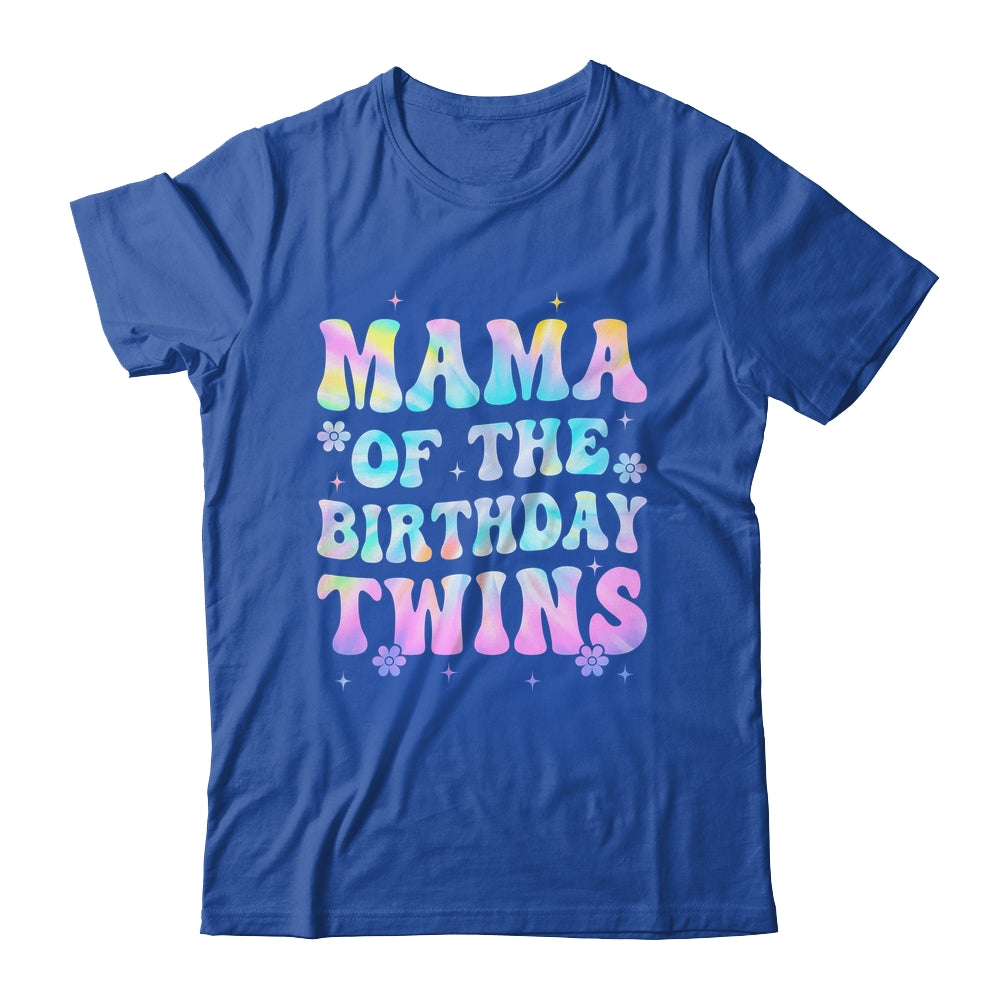Mama Of The Birthday Twins Girls Kids Party Retro Bday Shirt & Hoodie | teecentury