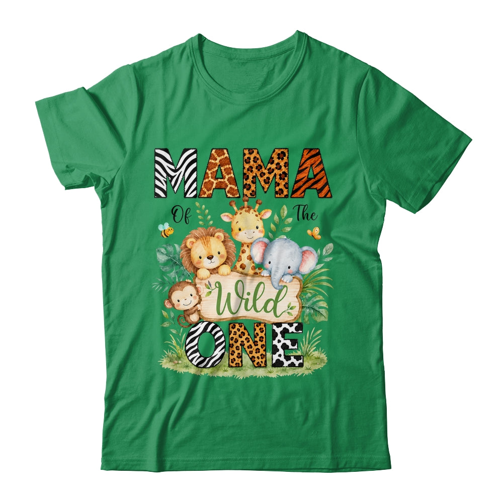 Mama Of The Wild One First Birthday Boy Jungle Safari Shirt & Hoodie | teecentury