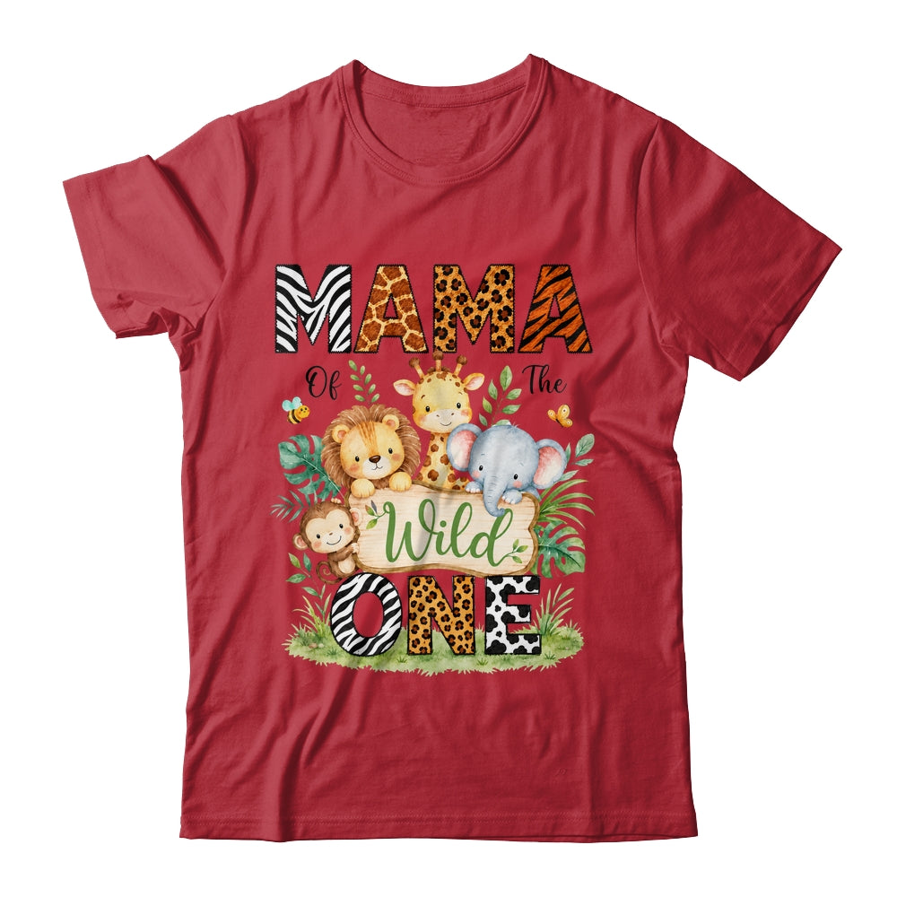 Mama Of The Wild One First Birthday Boy Jungle Safari Shirt & Hoodie | teecentury
